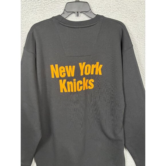 NBA CON New York Knicks Double Sided Black Crewneck Sweatshirt Size L NWT's - Picture 4 of 7